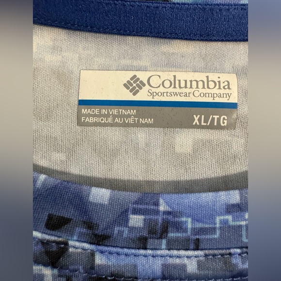 Columbia PFG Terminal Tackle Blue Drifit Long Sleeve Men's Shirt - XL - Picture 3 of 3